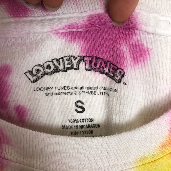 Loony Tunes Tie Dye Long Sleeve Shirt - Picture 5 of 5